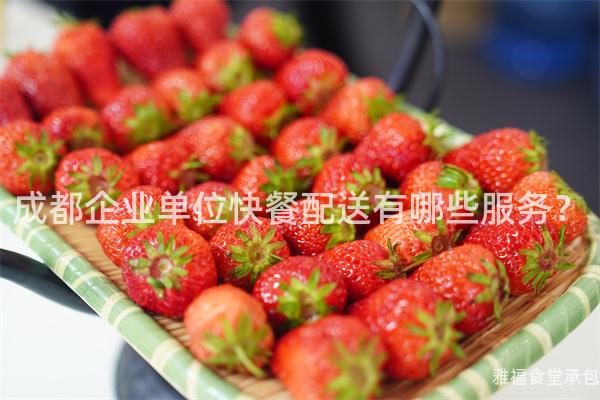 成都企業(yè)單位快餐配送有哪些服務(wù)？